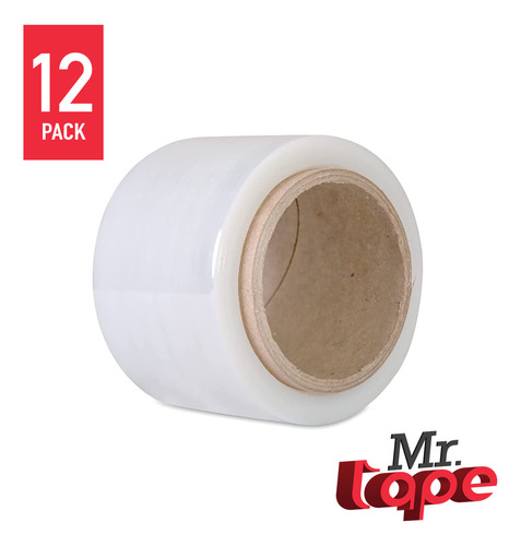 Mr Tape 12 Rollos De Emplaye Pelicula Estirable 3x60x1000
