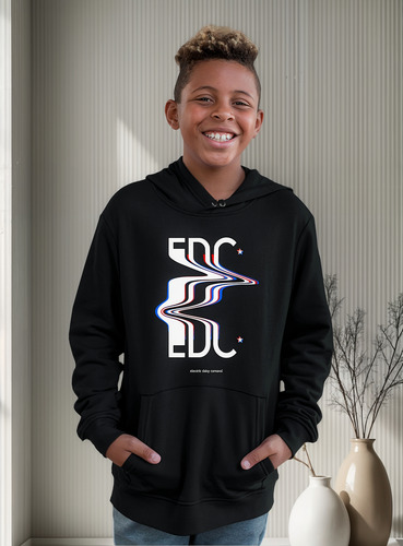 Sudadera Con Bolsa Frontal Basica Edc Mex Ropa Tendencia