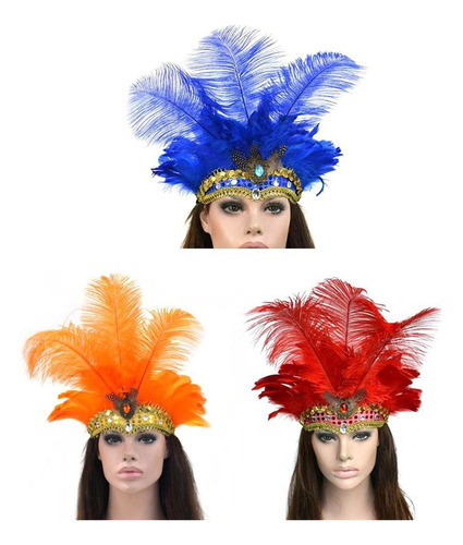 Tocado De Plumas, Accesorios Para El Cabello, Diadema, A La
