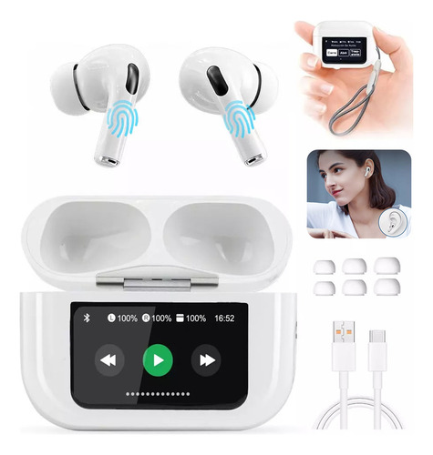 De Audífonos In-ear Smart Pantalla Bluetooth 5.4 Anc