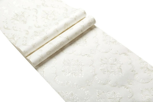 Imagen 4 de 8 de Papel Tapiz Estilo Damasco Europeo Textura Pared Elegante
