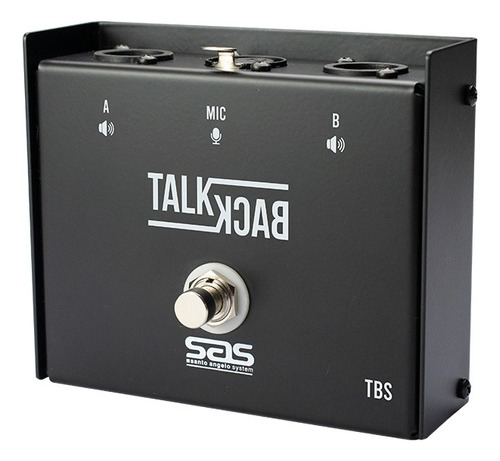 Pedal Talkback Tbs Sem Trava P/ Comunicação Da Banda In-ear Cor Preto