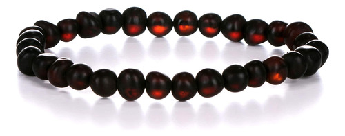 Amberage Pulsera De Ámbar Báltico Natural Para Adultos, Hech