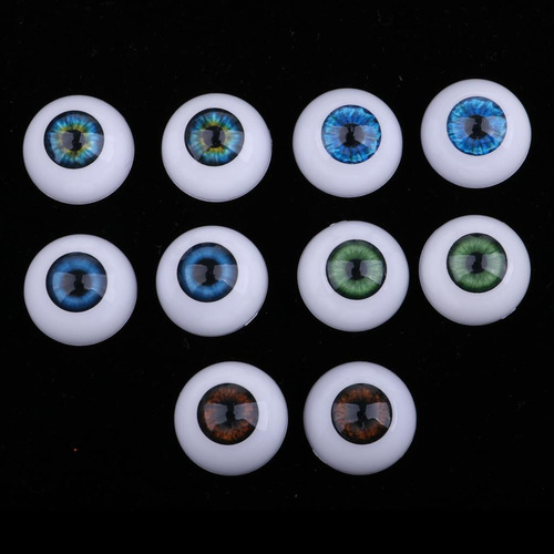 10 Pares De De Ojos De Acrílico Ojos Para Muñeca Recién