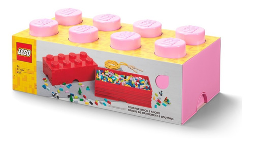 Lego Bloque Apilable Contenedor Original Grande Soft Pink