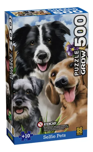 comprar Quebra Cabeça Puzzle Interativo 500 Peças Selfie Pets Grow