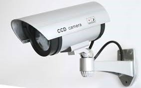 Camara Falsa De Seguridad Simulada Tipo Bullet Con Led