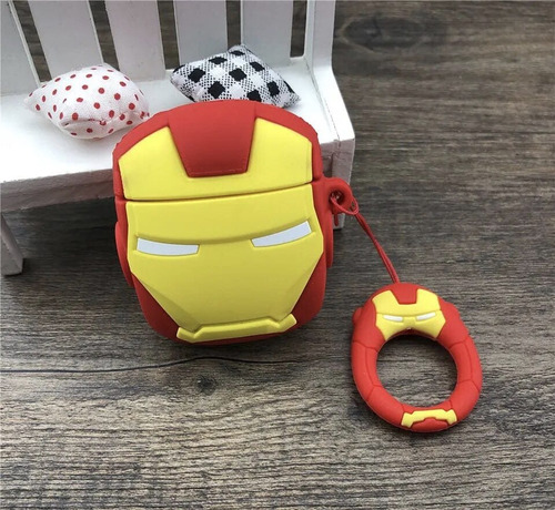 Funda Protectora Compatible Airpots Pro Estilo Super Heroes 