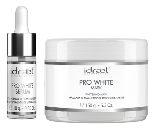 Idraet Pro White Serum Despigmentante 10g + Mascara 150g