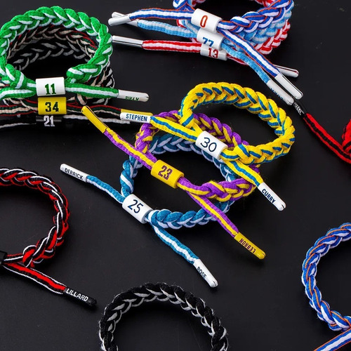 Pulsera Brazalete De Cordon Deportivo Jugadores Baloncesto Stephen Curry Warriors 14 Cm 28 Cm