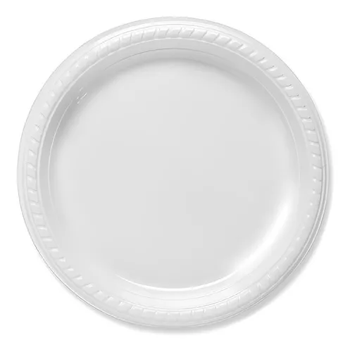 Platos desechables de Plástico Blanco de 22cm, Caja 1600 Unidades plástico  22 cm 1600 unidades - 5Sentidos