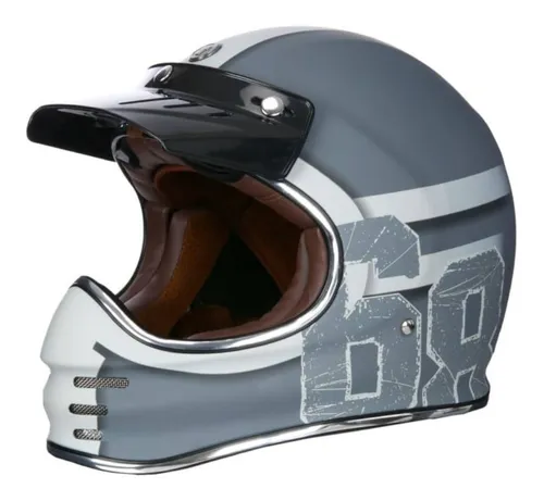 Casco para moto bkr sale