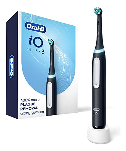 Oral-b Io3 Cepillo Para Polvo De Dientes Eléctrico (1) Con (1) Cabezal De Cepillo Para Polvo Ultimate Clean Y (1) Cargador