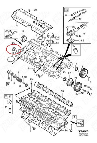 Retentor Comando Volvo C30 2.5 T5 07-11 Original