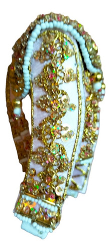 Casaquita De Torero Miniatura Color Palo De Rosa Y Oro