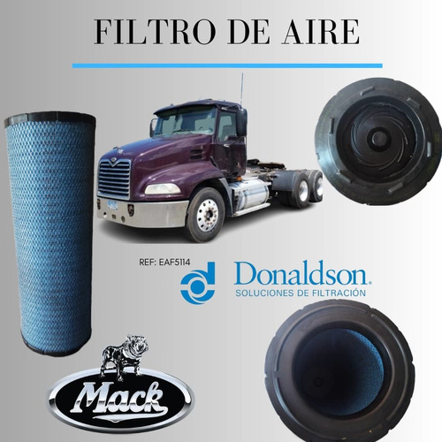 Filtro De Aire Para Mack Visión Marca Donaldson Eaf 5114