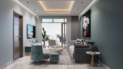 Imagen 7 de 8 de Vendo Apartamentos Nuevos En Torre En Gazcue