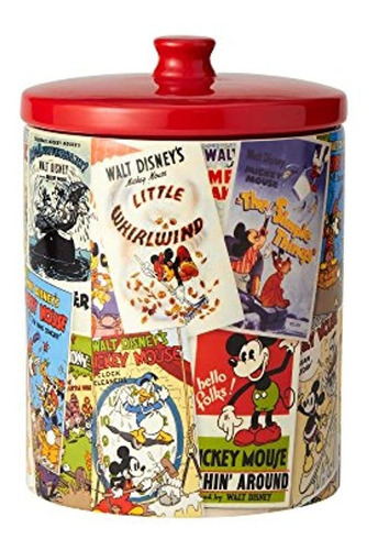 Enesco Disney Ceramics Mickey Mouse Collage Cookie Jar 925 M