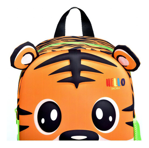 Mochila Tigre Jardin Termoformada  Escolar Skora 25876 Maple