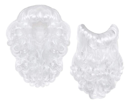 Peluca De Papá Noel, Barba, Facial Falso Divertido