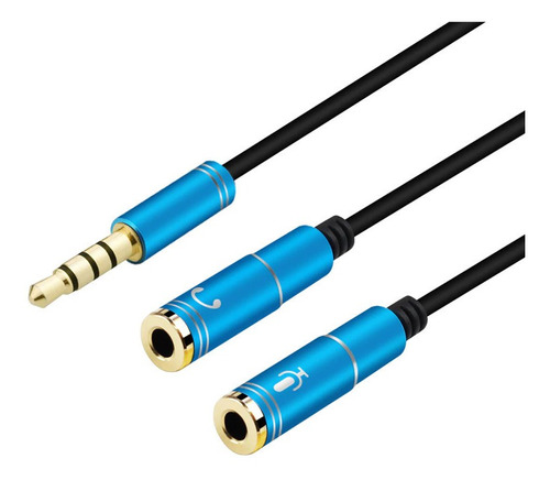 Cable Divisor Audio Triestereo 1 Macho A 2 Hembras Premium