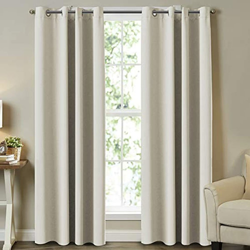 Cortinas Tipo Blackout, Turquesa Para Paneles De Ventana