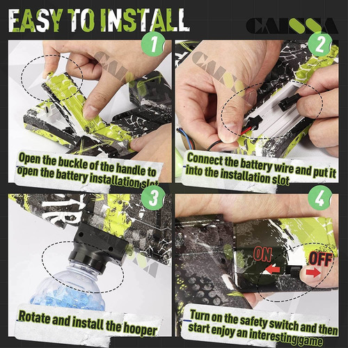 M416 Gel Ball Blaster Splatter Ball, Battery Operate