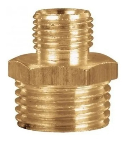 Buje Tuerca Reduccion Para Virola Macho 1/2 Macho 1/4 Bronce