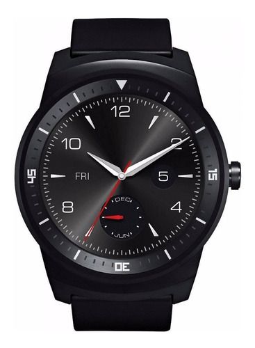 Smartwatch LG Watch R 1.3" caja  negra, malla  negra W110