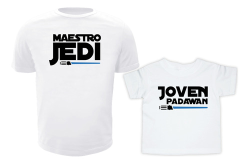 Regalo Kit Padre/hijo Star Wars Playera Y Body Jedi Padawan
