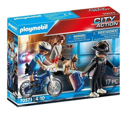 Playmobil City Action Persecucion Del Carterista 70573