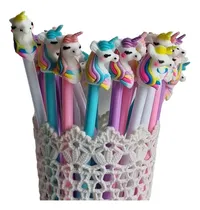 Comprar Lapiceras Diseños Únicos De Unicornio Para Souvenir X10 Unid