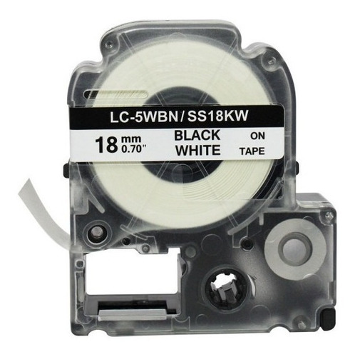 Imagem 2 de 9 de Fita Para Rotulador Lc-5wbn Ss18kw Sr-170 Sr-250 18mm Xfull
