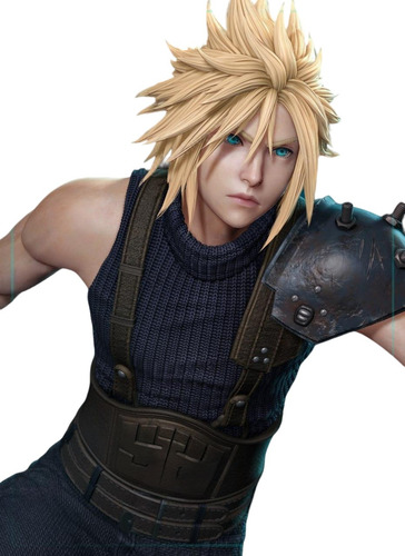 Cloud Strife - Final Fantasy - Em Resina 12k