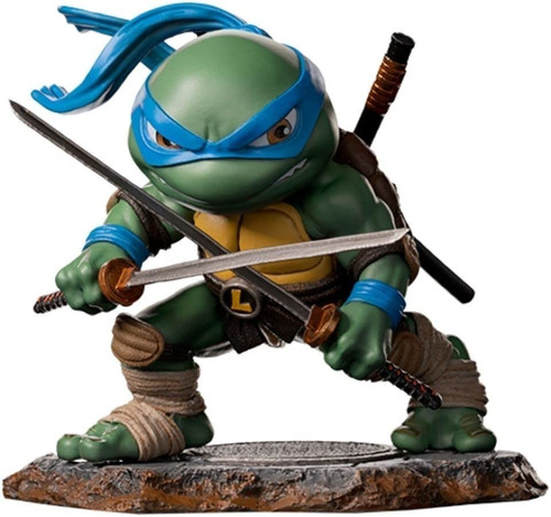 Figura Tortugas Ninja Tmnt Leonardo Iron Studios Minico