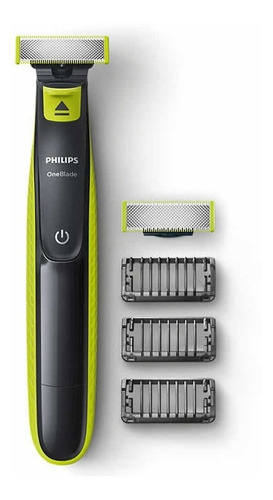 Afeitadora Philips Oneblade Qp2526/10 Híbrida Recorta Modela Color Negro