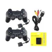 Comprar Kit 2 Controles + Memory Card + Cabo Av Compatível Ps2