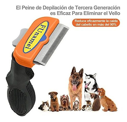 Imagen 2 de 9 de Kamysen Cepillo Deslanador Para Perros Y Gatos +guante