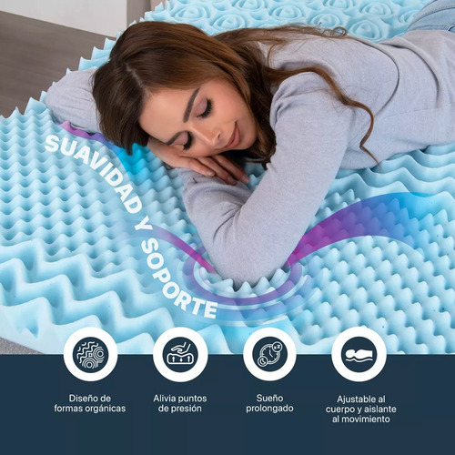 Esquimal Sobrecolchón Matrimonial Colchoneta Memory Foam 5cm