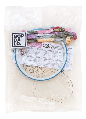 Imagen 8 de 8 de Set De Bordado Borla Corazón Regalo Día De La Madre