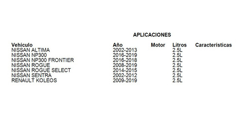 Tensor Accesorios Nissan Altima 2002 2.5l Ina