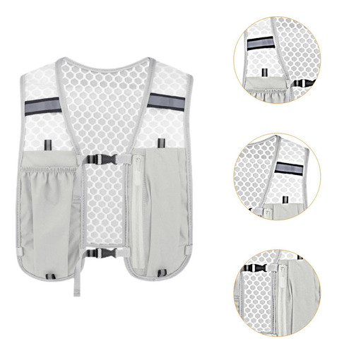 Z Chaleco De Hidratación Mochila Transpirable, Chaleco Gris