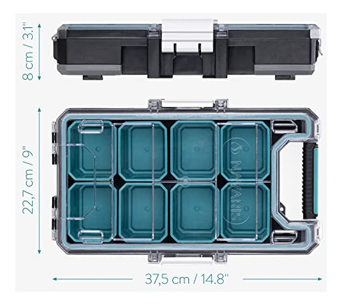 Caja Organizadora De Almacenamiento Modular 8 Compartimentos