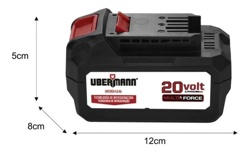 Batería Uberman Recargable 20v 4 Ah | Cuotas sin interés