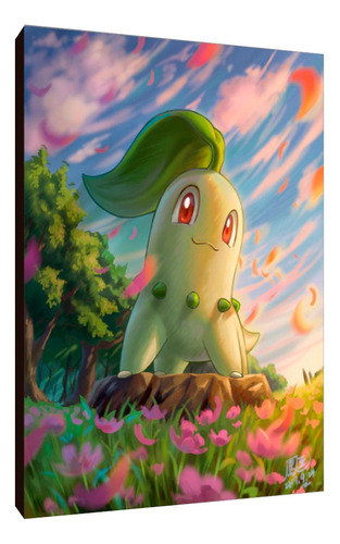 Cuadros Poster Pokemon Chikorita 50x70 (ita 2)