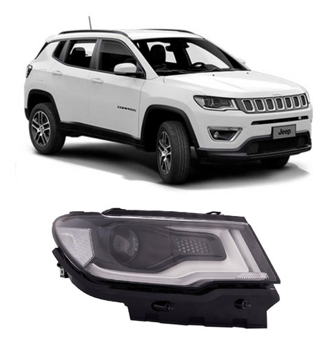 Farol Principal Jeep Compass - 2017 A 2021