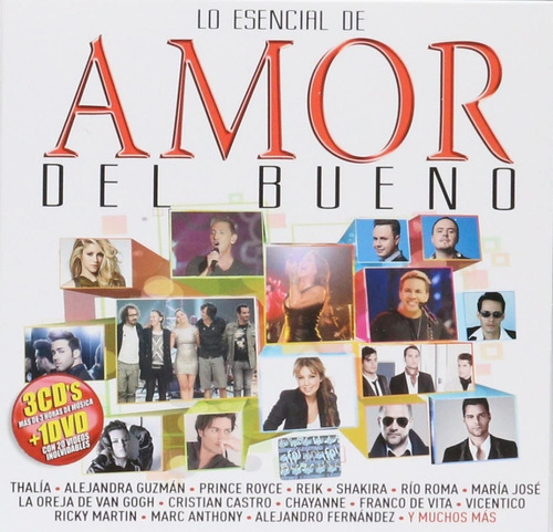 Lo Esencial De Amor Del Bueno Vol 5  | 3cds + Dvd Música 