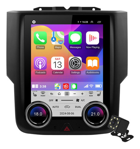 Estéreo Para Dodge Ram 1500 2014-2019 A/a Manual Carplay Gps