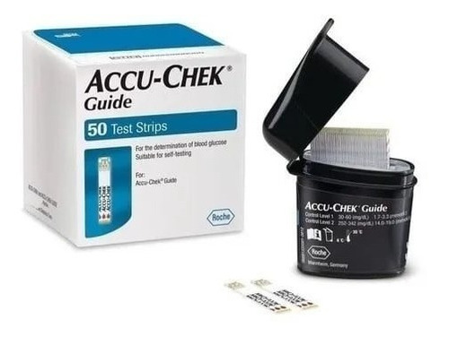 50 Tiras Cintas Glicemia Accu-chek® Guide