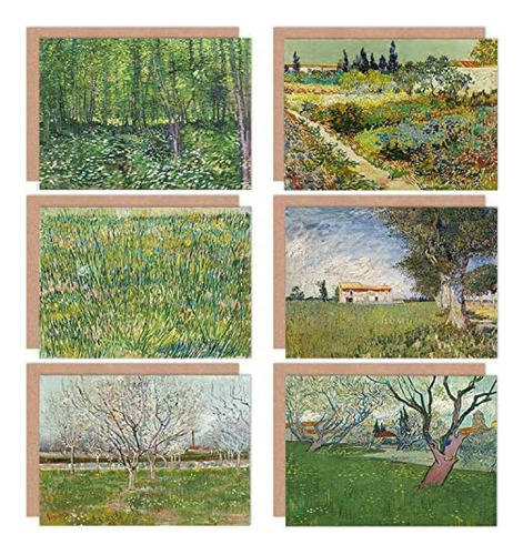 Tarjeta De Saludo De Arte Fino Vincent Van Gogh Bloeien...